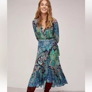 FARM Rio Anthropologie Amorina Wrap Dress - size small s